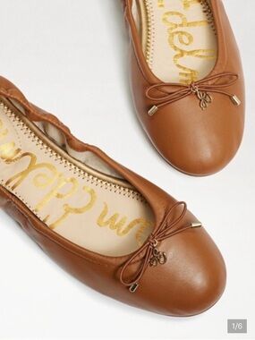 Sam Edelman Felicia Ballet Flats in Chestnut Brown
